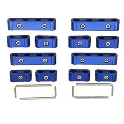 Plug Wire Separator Divider 8mm 9mm 10mm for Racing Car 12pcs (Blu Color: Blue