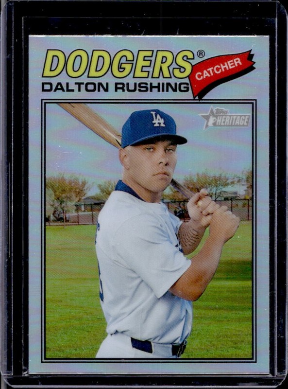 2026 Topps Heritage Dalton Rushing Chrome Refractor #246 Dodgers