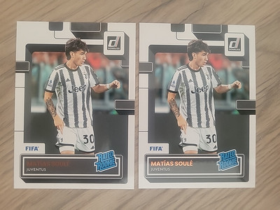 2x 2022-23 Donruss Soccer FIFA Rated Rookie Matias Soule Juventus #197 Argentina
