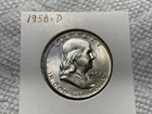 1958 D Franklin Half Dollar UNC.