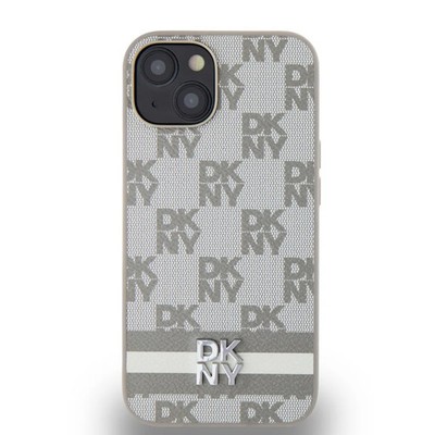 DKNY iPhone 14 / iPhone 13 Hülle Case Cover Checkered Pattern & Printed Stripes
