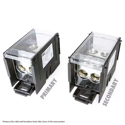PDB, 1 Pole, Line 2 X 2/0 -14, Load 2 X 2/0 -14 Medium Power Distribution Block