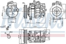 89209 NISSENS Kompressor, Klimaanlage für AUDI