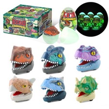 DINOBROS Dinosaur Surprise Egg Toys          6 Pack Dino 2.2 inches Multicolored