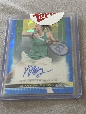 2024 Topps Chrome Sapphire Edition  Autograph Qinwen Zheng 