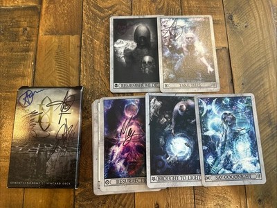 Gemini Syndrome : BAND AUTOGRAPHED SIGNED 5 Members Card Deck