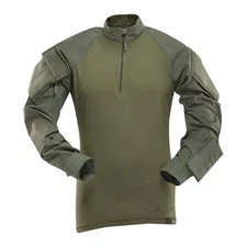 Tru-Spec Tru Xtreme Combat Shirt 1/4 Zip Tactical Shirt NYCO R/S OD Green