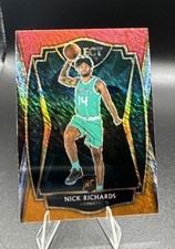 2020-21 Panini Select Premier Level Nick Richards #167 Red White Orange Shimmer
