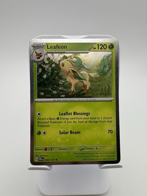 Leafeon 005/131 - Cosmos Holo - Prismatic Evolutions Mini Tin - Costco Exclusive