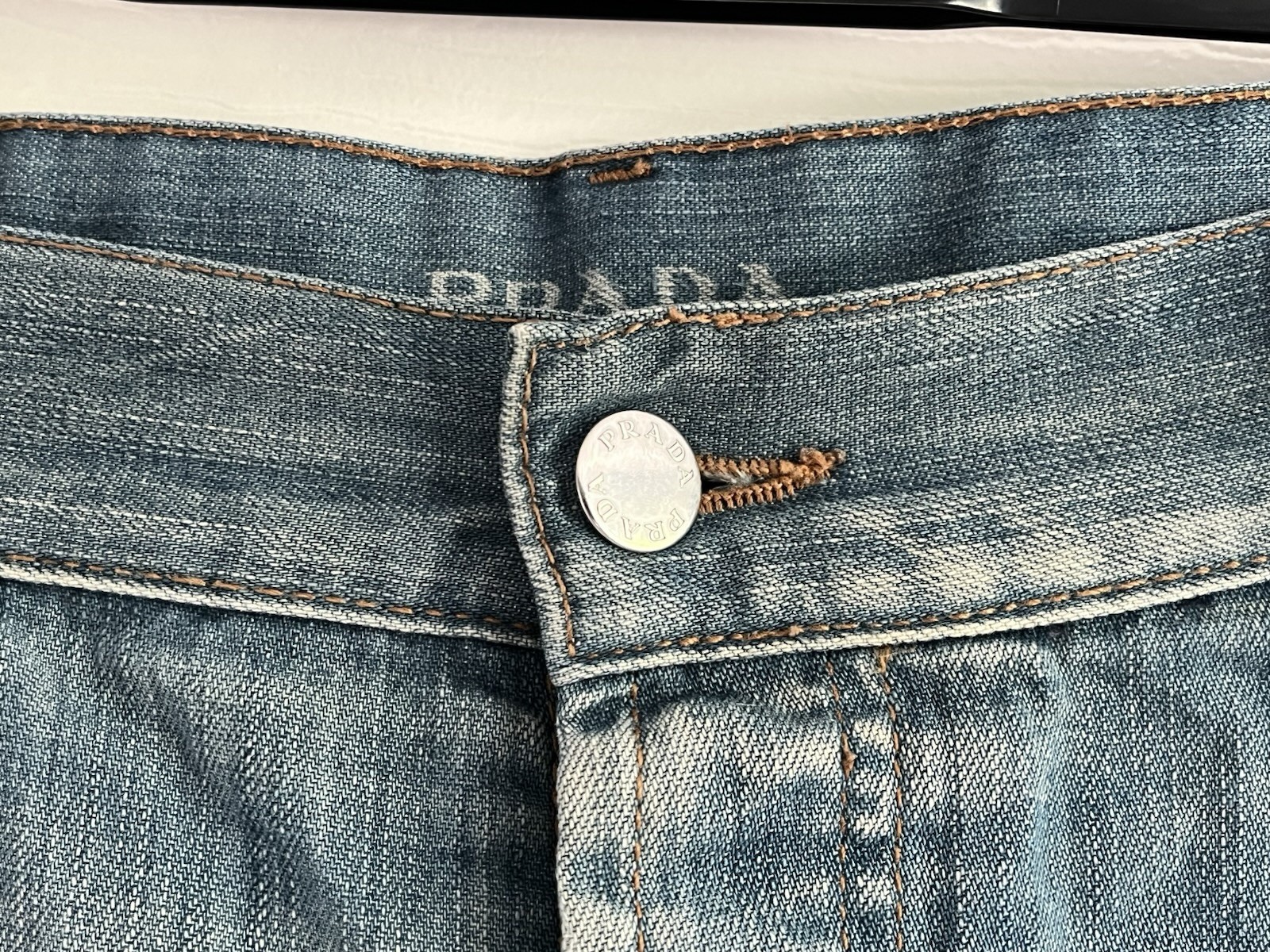 Prada Denim Blue Bermuda Shorts Size Waist 34” Mens Shorts thumbnail 7