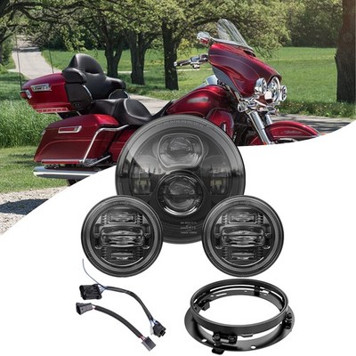 LED Scheinwerfer + Nebellichter For Harley-Davidson Electra Glide Ultra Classic