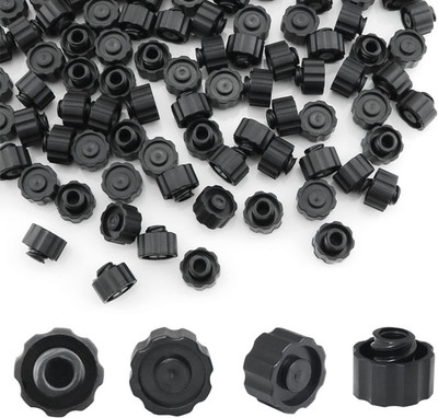 100PCS No Needle Luer Lock Caps Syringe Luer Lock Cap for Feeding Tubes Lab Supp