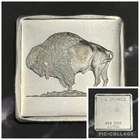 Rare Madison Mint Buffalo 1/4oz Square .999 Fine Silver Bar
