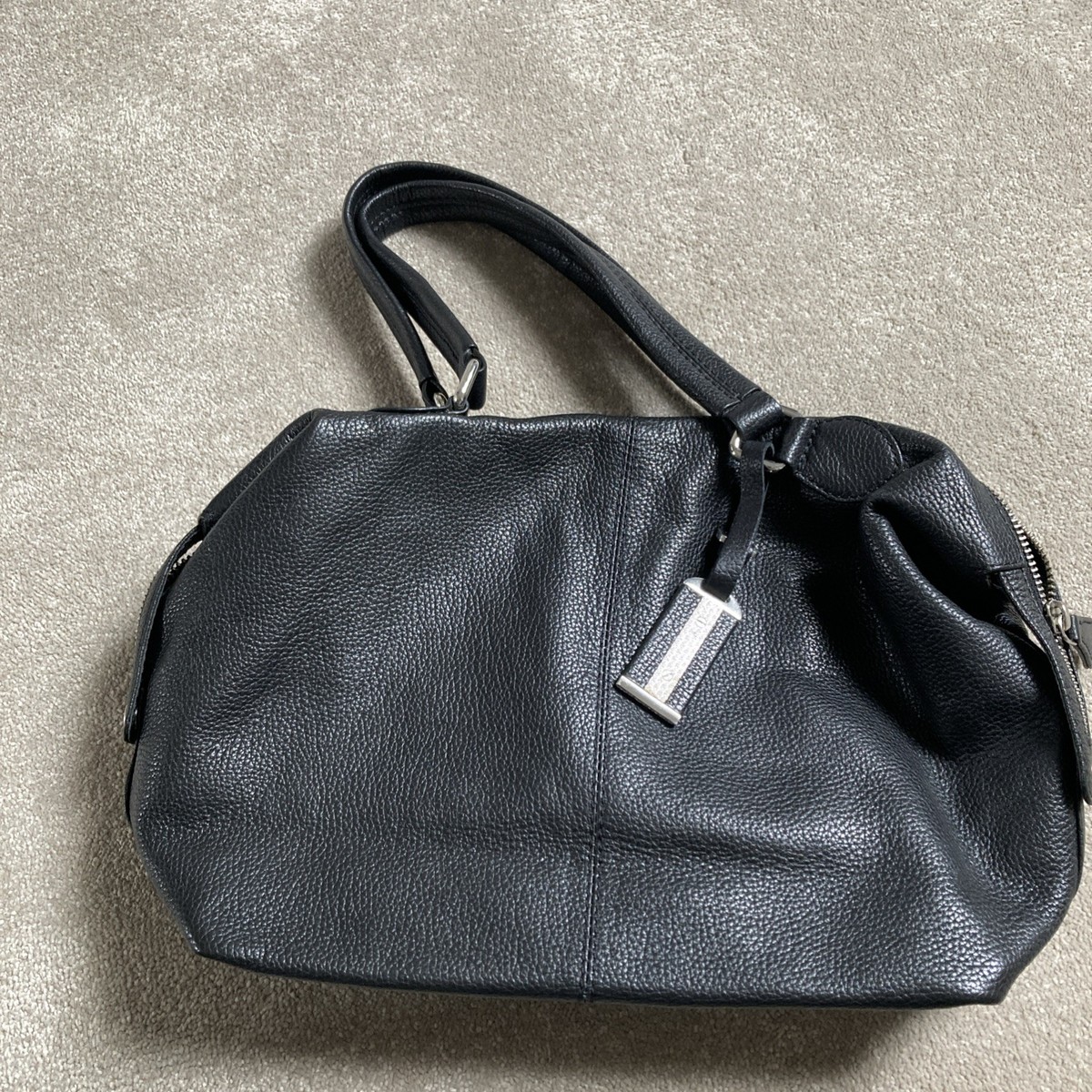 Debenhams Collection Real Leather Hand Bag Grab Bag Excellent