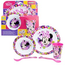 5-teiliges Geschirr-Frühstück-Set & Besteck | Minnie Mouse