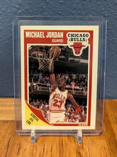 1989-90 Fleer Michael Jordan Scoring Leader #21 Basketball Card