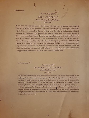 Rembrandt Library Of Great Painters Portfolio Edition Booklet 1952 Harry Abrams - Foto 12 di 13