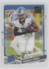 2023 Panini Clearly Donruss Rated Rookie Jahmyr Gibbs #62 0us8