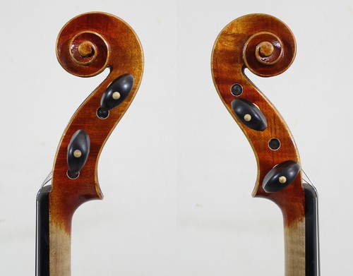 Antique Oil Varnish! Copy of Stradivari 4/4 Violin M8717 Strong Rich Warm Tone - Afbeelding 5 van 6