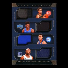 Smith-Carter-Bamba-Young 2018-19 Dominion Quad Rookies Relics 23/99