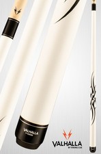Viking Valhalla VA203 Pool Cue   Pearl White Finish, Black Tribal Graphic