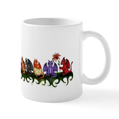 CafePress Many Cute Dragons Mug 11 oz Ceramic Mug (902753670)