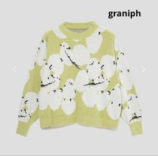 granigh Shimaenaga sweater Washable size L Long Sleeve Length:22.04" Width:24.4"