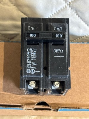 NEW Eaton Cutler-Hammer BR2100 100 Amp 2-Pole Plug-On Circuit Breaker SHIPS FREE