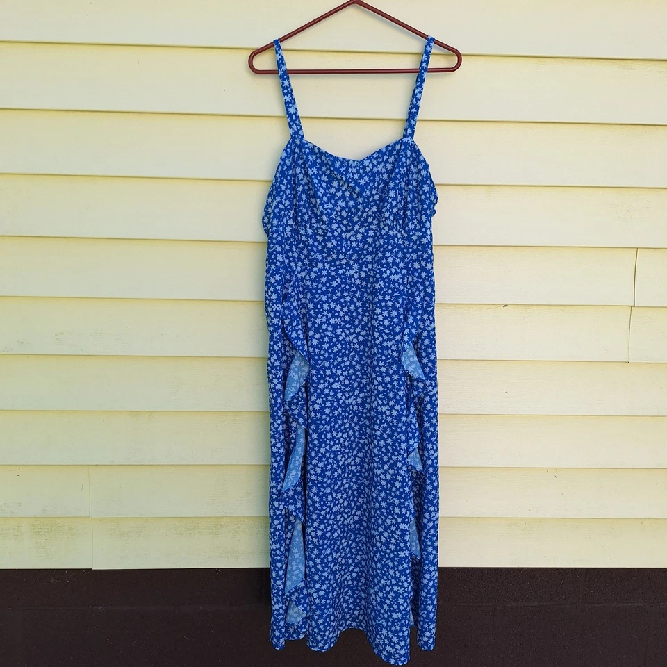 Maxi Vestido Gótico Belle Poque 2XL Volantes Campesino Boho Coqueta Floral Babydoll  Foto 2 de 4