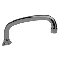 Sani-Lav 1001 Spout W/Aertor, Fixed, Brass, 1/2 Npt In