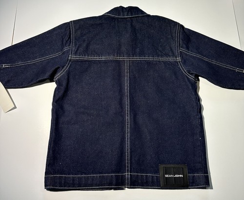 Sean John LOGO Boys Denim Jacket Dark Rinse SZ 4 - Picture 10 of 10
