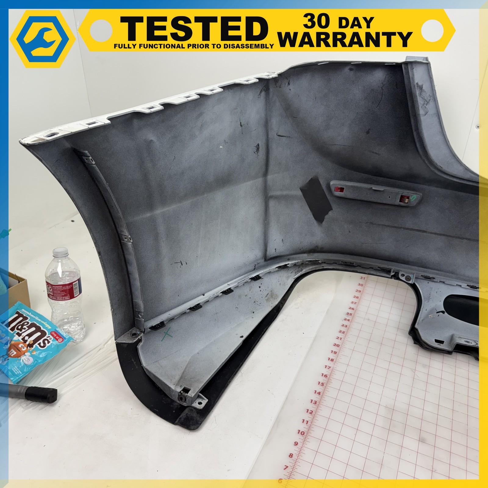 14-16 MASERATI GHIBLI REAR BUMPER COVER White OEM