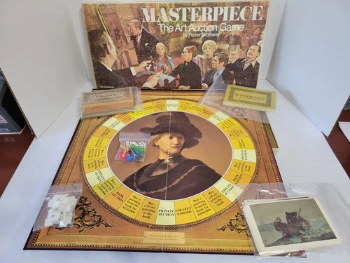 Vintage 1970 Original Parker Brothers  Masterpiece The Art Auction Game