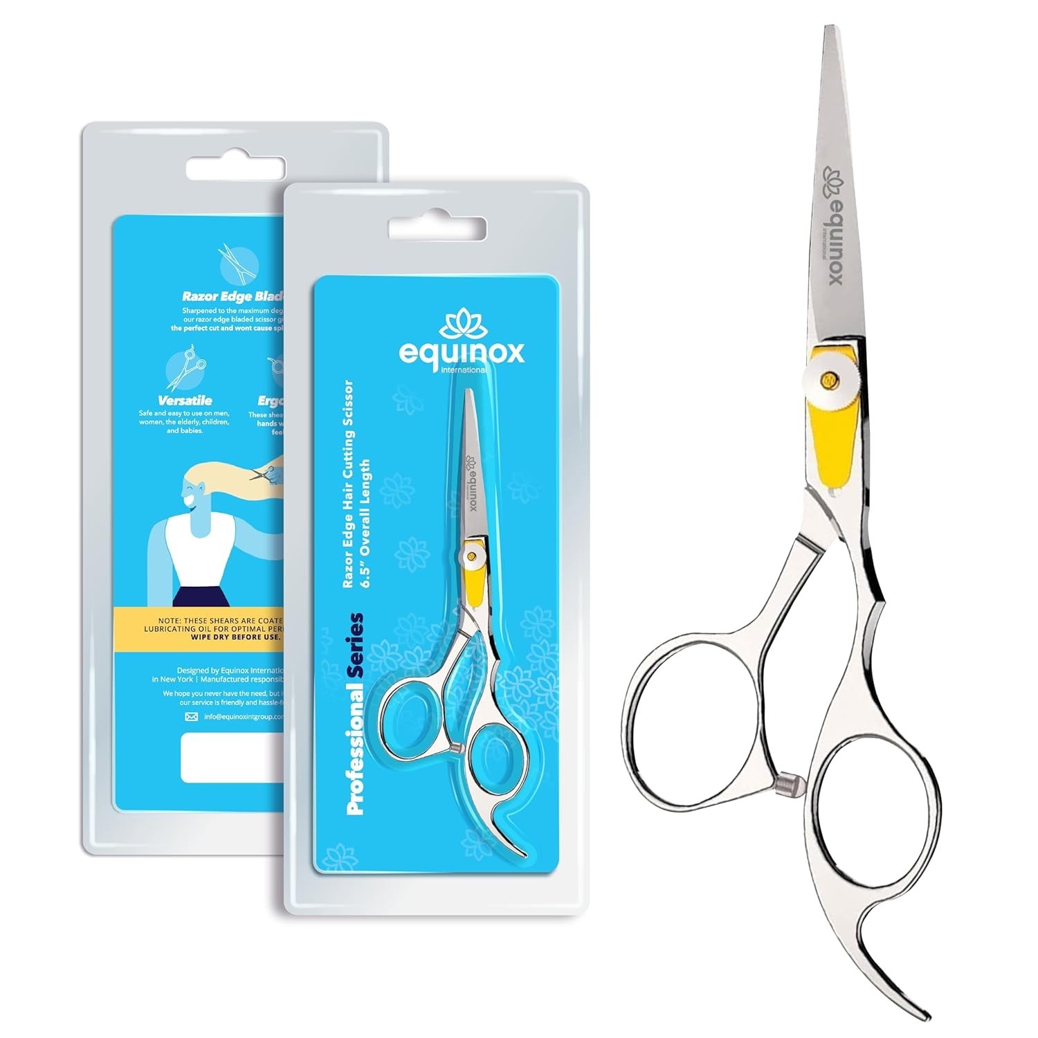 Ergonomic 6.5-inch Hair Cutting Scissors – Japanese Stainless