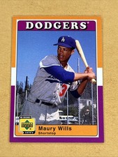 2001 Upper Deck Decade 1970's #63 Maury Wills Los Angeles Dodgers