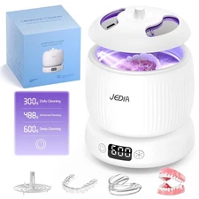Ultrasonic Denture Retainer Cleaner Machine for Mouth Guard Dental Cleaning Pod