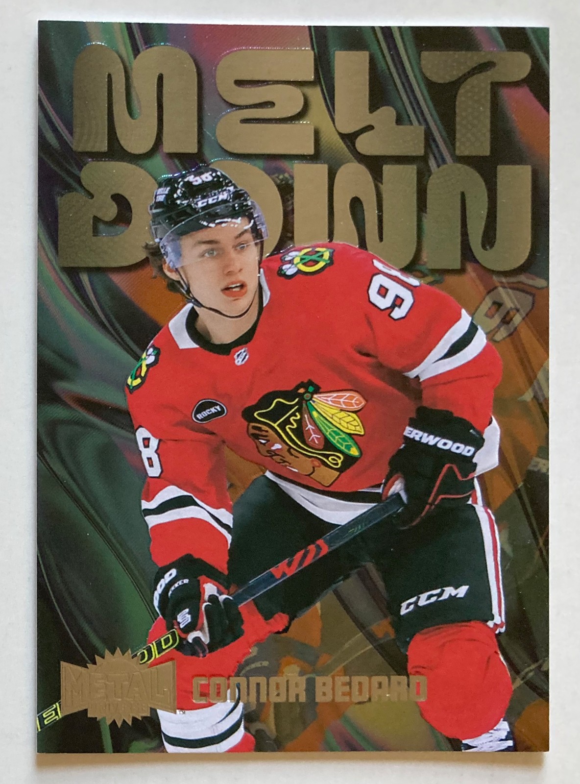 Connor Bedard 2023-24 Metal Universe Meltdown #M5 - Chicago Blackhawks *Q2*