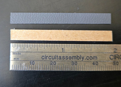 1pc Eccosorb GDS Microwave RF Mode Absorber w/ PSA 0.20'' x 1.90'' x 0.02''
