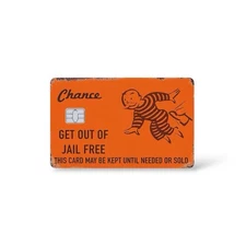 Jail Free Credit Card Sticker Debit Card Skin Cover 🔥