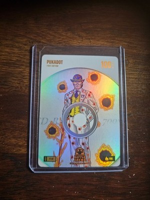2025 BoBA Battle Arena Update Pukadot Puka Nacua Fire Tracks SSP Battlefoil 100