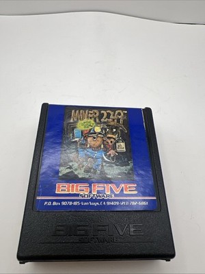 MINER 2049er Atari 400 / 800 / 1200 / XL / XE Big Five Cartridge 1983 Tested VGC