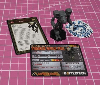 TIMBERWOLF / MAD CAT - Clan Battle Star - NEW SCULPT - BattleTech + Cards!