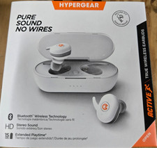 HyperGear Active True Wireless Earbuds Bluetooth HD Stereo Sound White NEW