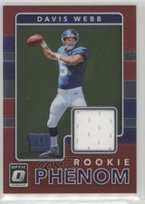 2017 Donruss Optic Rookie Phenom Jerseys Davis Webb #24 3z3