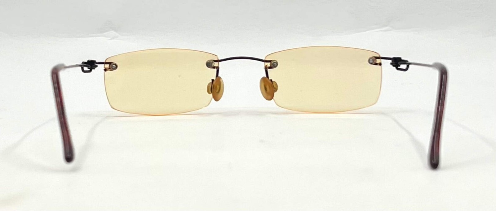 Masters Rimless Sunglasses-Solid Yellow Lenses-Un… - image 5
