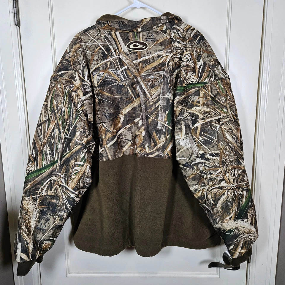 Drake Waterfowl Eqwader Jacket Mens 3XL Realtree Max-5 Camo Hunting Full Zip - Image 2 of 4