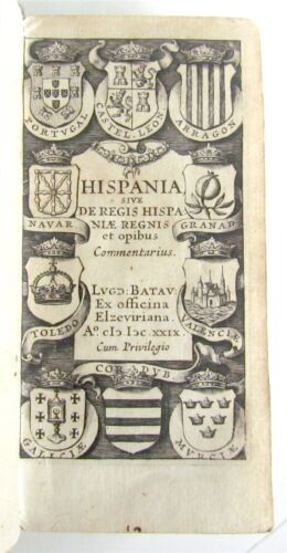 1630 SPAIN Hispania sive de regis antique Johannes Laet ELZEVIER vellum 17th C. - Afbeelding 1 van 4