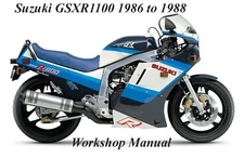 SUZUKI GSXR 1100 1986 to 1988 WORKSHOP MANUAL - PDF Files