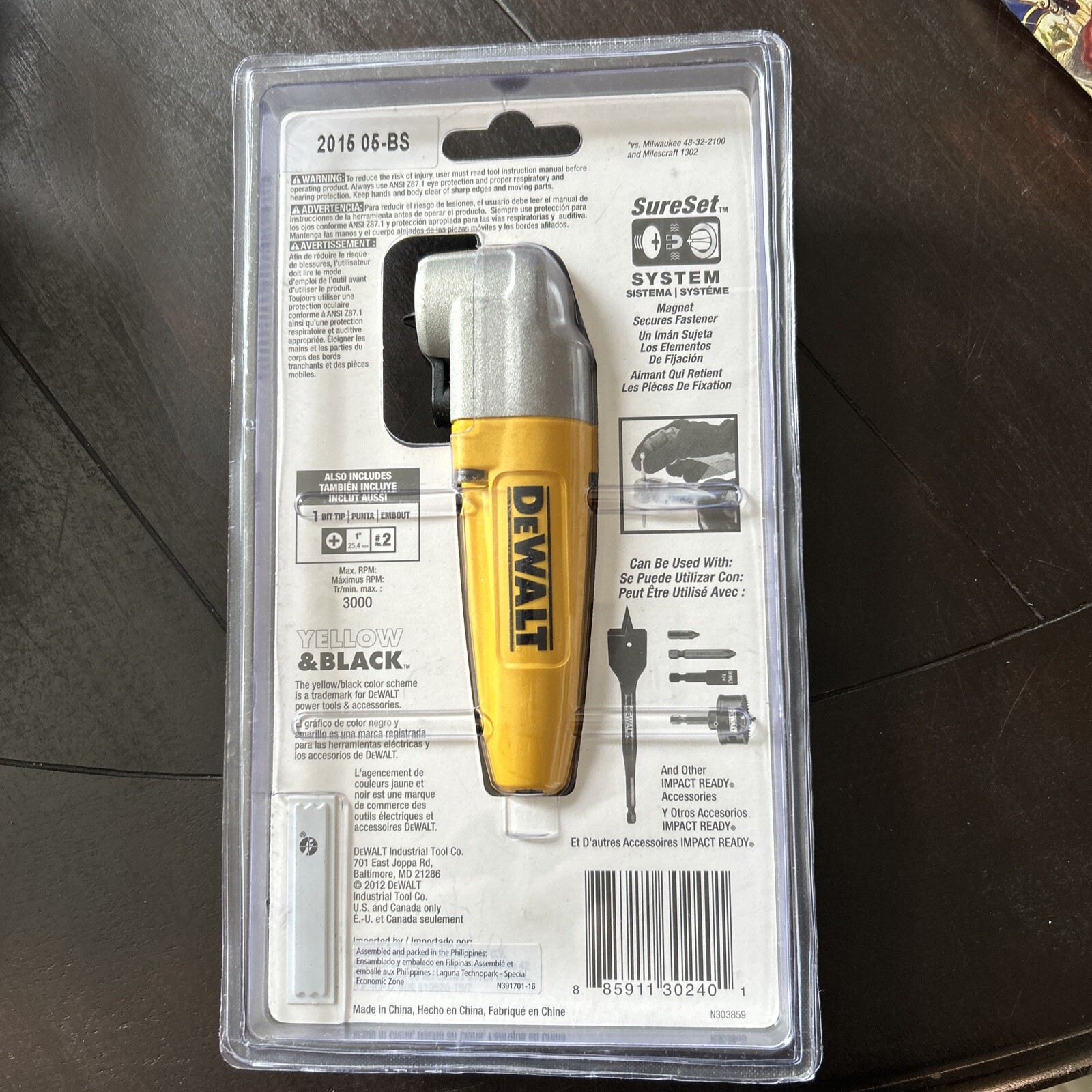 DEWALT DWARA100 Impact Ready Right Angle Drill Attachment E2b1 for sale