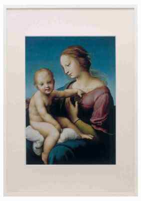 Madonna Cowper Raffaello A3 A4 Framed Print Picture